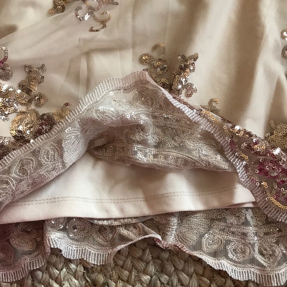 LF SEEK the label rose gold mini skirt - Picture 5 of 5